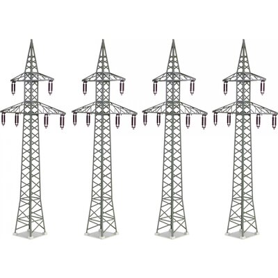 Kibri 38533 H0 Dekó készlet elektromos oszlopok, 4 db