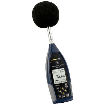 PCE Instruments Zajszintmérő Adatgyűjtő 25 - 136 dB 20 Hz - 12.5 kHz