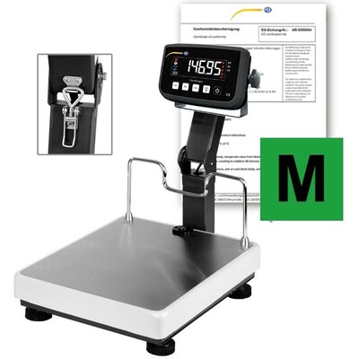 PCE Instruments PCE-MS PF150-1-45x45-M PCE-MS PF150-1-45x45-M Kompakt mérleg Mérési tartomány (max.) 150 kg Leolvashatóság 50 g