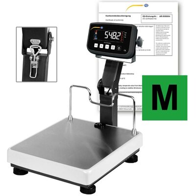 PCE Instruments PCE-MS PF60-1-45x45-M PCE-MS PF60-1-45x45-M Kompakt mérleg Mérési tartomány (max.) 60 kg Leolvashatóság 20 g