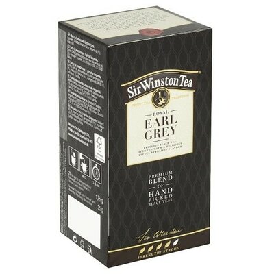 Teekanne sir winston earl grey fekete tea 20x1,75g 35 g