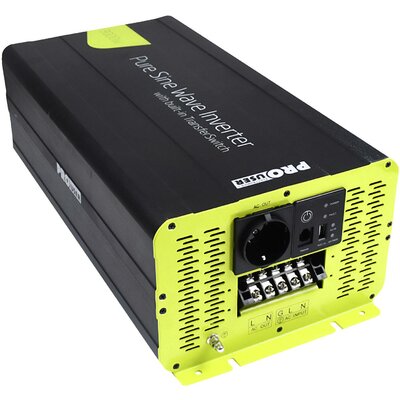 ProUser Inverter PSI3000TX 3000 W 12 V - 230 V/AC Távirányítóval, USV funkció, Hálózati előtét kapcsolás