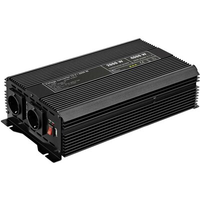 Goobay Inverter SPW IT 2000 W 12 V/DC - 230 V/AC, 5 V/DC