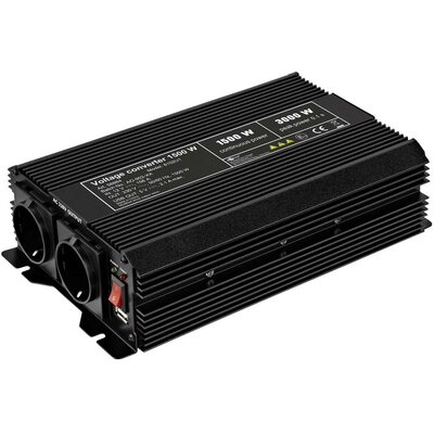 Goobay Inverter SPW IT 1500 W 12 V/DC - 230 V/AC, 5 V/DC