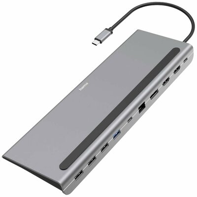 Hama USB-C® dokkoló állomás Alkalmas (márka): univerzálny USB-C® tápellátás