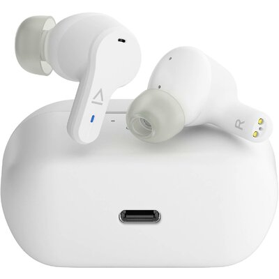 Creative Zen Air Pro In Ear fejhallgató Bluetooth® Fehér Izzadásálló, Vízálló, Elemtöltés kijelzés, Töltő- dokkoló állomással