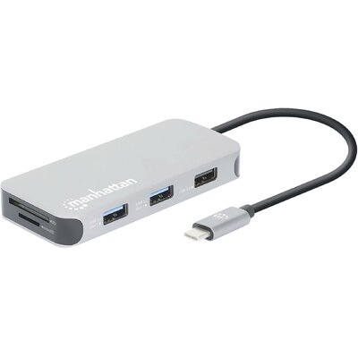 Manhattan USB-C® dokkoló állomás 130615 Alkalmas (márka): univerzálny USB-C® tápellátás