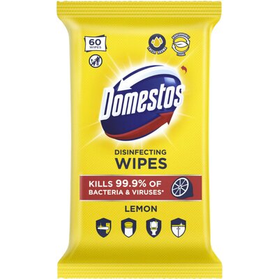 Domestos higiénikus fertőtlenítő kendő Lemon 60db-os