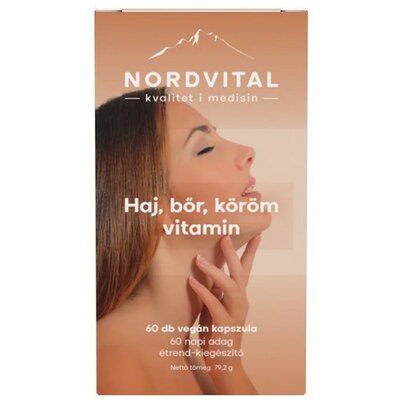 Nordvital haj, bőr, köröm vitamin kapszula 60 db