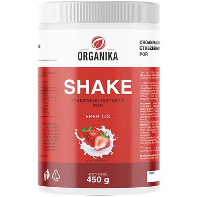 Organika shake por eper ízű 450 g