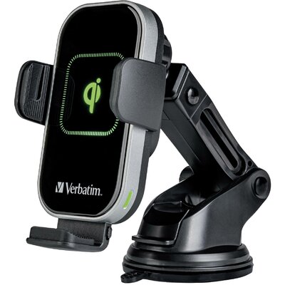 Verbatim FWC-02 Qi Fast Wireless Car Charger Induktív töltőállomás USB 15 W Fekete