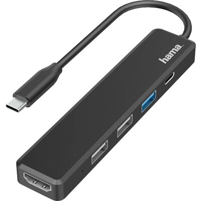 Hama USB-C® dokkoló állomás Alkalmas (márka): univerzálny Töltési funkcióval, USB-C® tápellátás