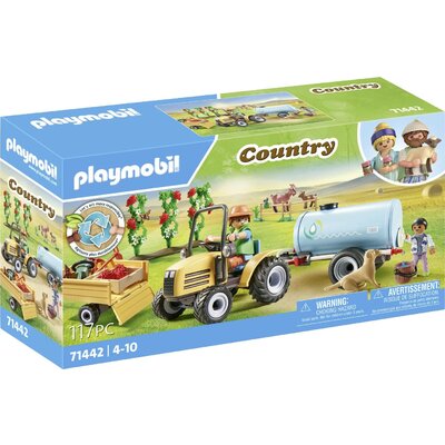 Playmobil® Country Traktor pótkocsival és víztartállyal 71442