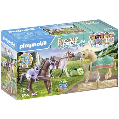 Playmobil® Horses of Waterfall 3 ló: Morgan, Quarter Horse és Shagya Arabian 71356