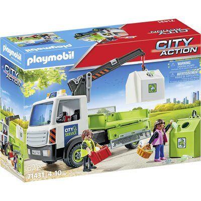 Playmobil® City Action Üveghulladék teherautó konténerrel 71431