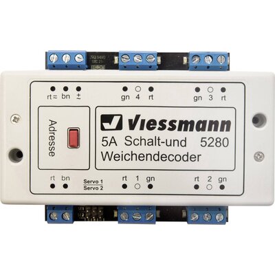 Viessmann Modelltechnik 5280 Viessmann Modellspielwaren Kapcsoló és váltó dekóder Modul