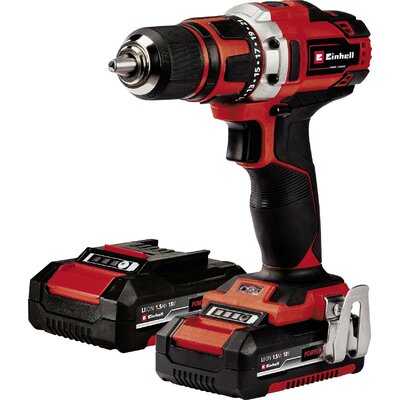 Einhell Power X-Change TE-CD 18/40-1 Li (2x1,5 Ah) 4513939 Akkus fúrócsavarozó 18 V 1500 mAh Lítiumion 2. akkuval, Hordtáskával