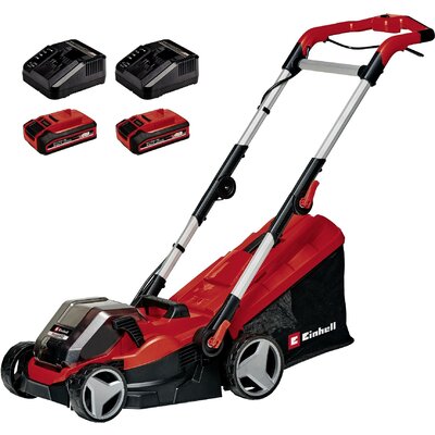 Einhell RASARRO 36/34 (2x3,0Ah) Power X-Change Akku Fűnyíró Állítható magasságú fogantyú, összehajtható, 2 db akkuval, Töltővel, Vágási magasság állítással