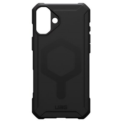 UAG 114447114040 UAG ESSENTIAL szilikon telefonvédő (erős ütésállóság, légpárnás sarok, MagSafe) FEKETE [Apple iPhone 16 Plus 5G]