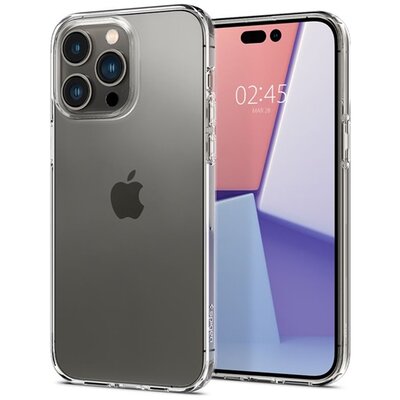 SPIGEN ACS04663 SPIGEN CRYSTAL FLEX szilikon telefonvédő (ütésállóság, légpárnás sarok) ÁTLÁTSZÓ [Apple iPhone 14 Pro]