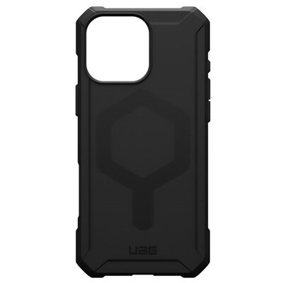 UAG 114449114040 UAG ESSENTIAL szilikon telefonvédő (erős ütésállóság, légpárnás sarok, MagSafe) FEKETE [Apple iPhone 16 Pro Max 5G]