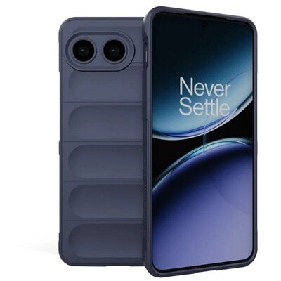 Szilikon telefonvédő (ütésállóság, kameravédő, 3D) SÖTÉTKÉK [OnePlus Nord 4 5G]