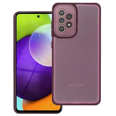 Szilikon telefonvédő (ütésállóság, akril hátlap, kameravédő) LILA [Samsung Galaxy A52s 5G (SM-A528) / Galaxy A52 4G (SM-A525F) / Galaxy A52 5G (SM-A526F)]