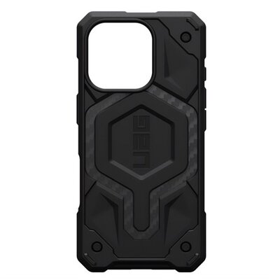 UAG 114456114242 UAG MONARCH PRO szilikon telefonvédő (erős ütésállóság, karbon minta, MagSafe) FEKETE [Apple iPhone 16 Pro 5G]