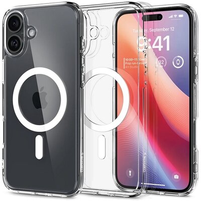 SPIGEN ACS08075 SPIGEN ULTRA HYBRID MAG műanyag telefonvédő (ütésállóság, légpárnás keret, MagSafe) FEHÉR [Apple iPhone 16 Plus 5G]