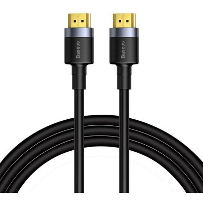 Adatkábel, HDMI - HDMI, v2.0, 100 cm, 4K, 3D, 60 Hz, Baseus Cafule, CADKLF-E01, fekete/szürke