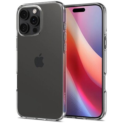 SPIGEN ACS07984 SPIGEN LIQUID CRYSTAL szilikon telefonvédő (ütésállóság, légpárnás sarok) ÁTLÁTSZÓ [Apple iPhone 16 Pro Max 5G]