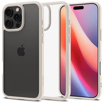 SPIGEN ACS08385 SPIGEN ULTRA HYBRID műanyag telefonvédő (ütésállóság, légpárnás keret) TITÁN [Apple iPhone 16 Pro Max 5G]