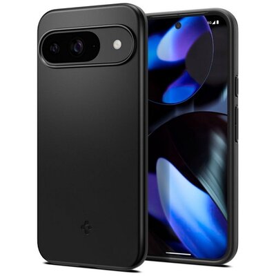 SPIGEN ACS07697 SPIGEN THIN FIT műanyag telefonvédő (matt, ultravékony, kameravédő) FEKETE [Google Pixel 9 Pro 5G / Pixel 9 5G]