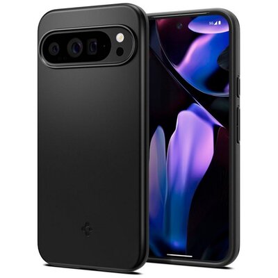 SPIGEN ACS07731 SPIGEN THIN FIT műanyag telefonvédő (matt, ultravékony, kameravédő) FEKETE [Google Pixel 9 Pro XL 5G]