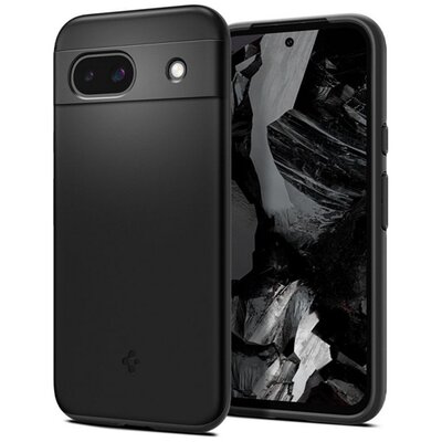 SPIGEN ACS07256 SPIGEN THIN FIT műanyag telefonvédő (matt, ultravékony, kameravédő) FEKETE [Google Pixel 8a 5G]