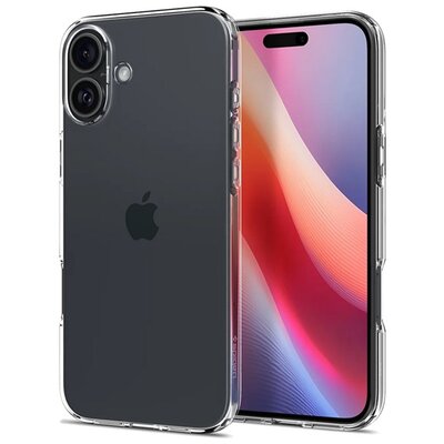 SPIGEN ACS08064 SPIGEN LIQUID CRYSTAL szilikon telefonvédő (ütésállóság, légpárnás sarok) ÁTLÁTSZÓ [Apple iPhone 16 Plus 5G]