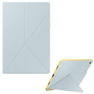 SAMSUNG EF-BX210TLEGWW SAMSUNG tok álló, bőr hatású (aktív FLIP, oldalra nyíló, TRIFOLD, asztali tartó, mágneses) VILÁGOSKÉK [Samsung Galaxy Tab A9 Plus 5G (SM-X216) / Galaxy Tab A9 Plus WIFI (SM-X210)]