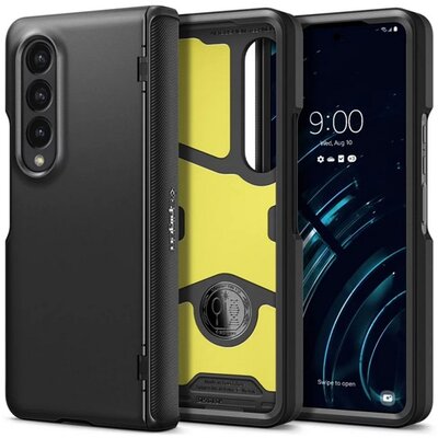 SPIGEN ACS05107 SPIGEN SLIM ARMOR PRO szilikon telefonvédő (ütésállóság, műanyag hátlap, teljes védelem) FEKETE [Samsung Galaxy Z Fold4 5G (SM-F936)]