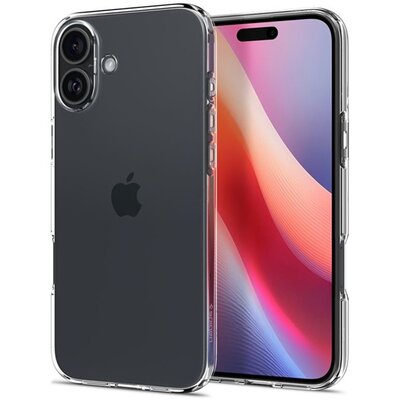 SPIGEN ACS08222 SPIGEN CRYSTAL FLEX szilikon telefonvédő (ütésállóság, légpárnás sarok) ÁTLÁTSZÓ [Apple iPhone 16 5G]