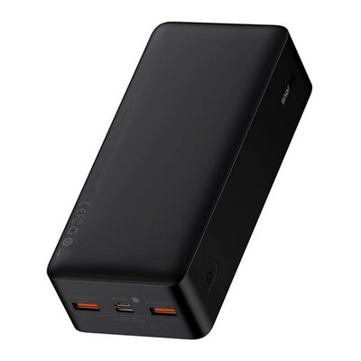 BASEUS PPBD050401 BASEUS BIPOW vésztöltő 2 USB+Type-C aljzat (30000mAh, 20W, PD gyorstöltő, LED kijelző) FEKETE