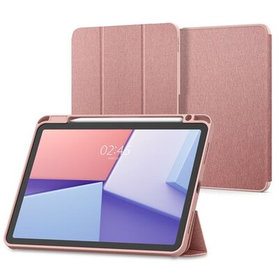 SPIGEN ACS07756 SPIGEN URBAN FIT tok álló (FLIP, oldalra nyíló, TRIFOLD, asztali tartó, ceruza tartó, textil minta) ROZÉARANY [Apple IPAD Pro 11 (2022) / IPAD Pro 11 (2021) / IPAD Pro 11 (2020)]