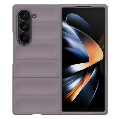 Műanyag telefonvédő (ütésállóság, kameravédő, 3D) LILA [Samsung Galaxy Z Fold6 5G (SM-F956)]