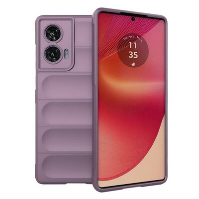 Szilikon telefonvédő (ütésállóság, kameravédő, 3D) LILA [Motorola Edge 50 Fusion 5G]