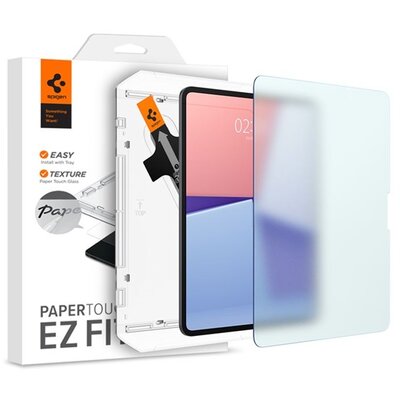 SPIGEN AGL07794 SPIGEN PAPER TOUCH EZ FIT képernyővédő üveg (2.5D, papír hatás, matt, 9H + segédkeret) ÁTLÁTSZÓ [Apple IPAD Pro 13 (2024)]