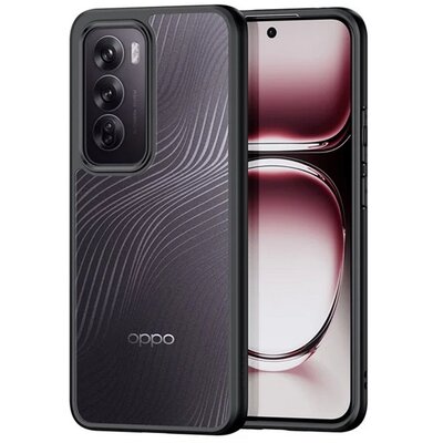 DUX DUCIS AIMO szilikon telefonvédő (ütésállóság, kameravédő, matt, hullám) FEKETE [Oppo Reno 12 5G]