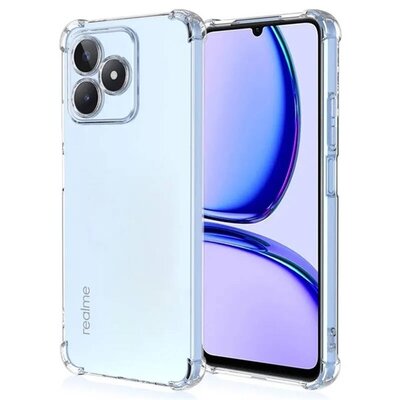 Szilikon telefonvédő (ütésállóság, légpárnás sarok) ÁTLÁTSZÓ [Realme Note 50 4G]