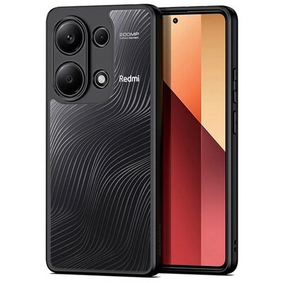 DUX DUCIS AIMO szilikon telefonvédő (ütésállóság, kameravédő, matt, hullám) FEKETE [Xiaomi Poco M6 Pro 4G / Redmi Note 13 Pro 4G]