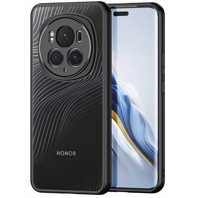 DUX DUCIS AIMO szilikon telefonvédő (ütésállóság, kameravédő, matt, hullám) FEKETE [Honor Magic6 Pro 5G]