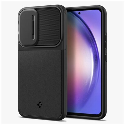 SPIGEN ACS07535 SPIGEN OPTIK ARMOR szilikon telefonvédő (kameravédő) FEKETE [Samsung Galaxy A55 5G (SM-A556)]