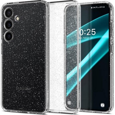 SPIGEN ACS07325 SPIGEN LIQUID CRYSTAL GLITTER szilikon telefonvédő (ütésállóság, légpárnás sarok, csillámporos) ÁTLÁTSZÓ [Samsung Galaxy S24 Plus 5G (SM-S926)]